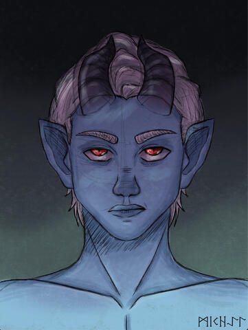 Coloured sketch example